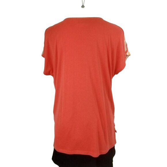 Alfred Dunner Womens Large Chevron Zigzag Knit Top With Studded Neckline - Picture 2 of 8